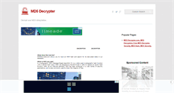 Desktop Screenshot of md5decrypter.com